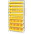 QUANTUM STORAGE SYSTEMS Giant Open Hopper 36 in. x 14 in. x 74 in. Wire Chrome Heavy Duty 10-Tier Industrial Shelving Unit