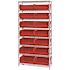 QUANTUM STORAGE SYSTEMS Giant Open Hopper 36 in. x 14 in. x 74 in. Wire Chrome Heavy Duty 8-Tier Industrial Shelving Unit