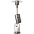 Fire Sense 48,000 BTU Hammered Platinum Propane Standing Patio Heater