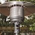 Fire Sense 48,000 BTU Hammered Platinum Propane Standing Patio Heater