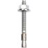 Red Head 1/4 in. x 2-1/4 in. Zinc-Plated Steel Hex-Nut-Head Solid Concrete Wedge Anchors (25-Pack)
