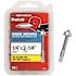 Red Head 1/4 in. x 2-1/4 in. Zinc-Plated Steel Hex-Nut-Head Solid Concrete Wedge Anchors (25-Pack)
