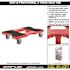 SNAP-LOC 1200 lbs. Capacity Professional E-Track Dolly in Red