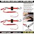 SNAP-LOC 4 ft. x 1 in. S-Hook Cam Strap with Hook and Loop Storage Fastener in Red (2-Pack)