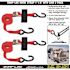 SNAP-LOC 8 ft. x 1 in. S-Hook Cam Strap with Hook and Loop Storage Fastener in Red (2-Pack)