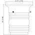 Design House 1-Light Black Indoor/Outdoor Jelly Jar Flush Mount Ceiling Light