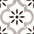 MSI Azila Matte Black and White Porcelain Encaustic Tile Square 8 in. x 8 in., Floor and Wall (5.16 sq. ft./Case)