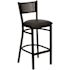 Flash Furniture Carnegy Avenue 30.25 in. Black Vinyl Seat/Black Metal Frame Bar Stool