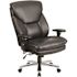 Carnegy Avenue Faux Leather Swivel Ergonomic Office Chair in Black