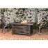 Fire Sense Sawyer 48 in. x 24 in. Rectangle Aluminum Propane Fire Pit Table in Antique Bronze