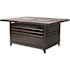 Fire Sense Sawyer 48 in. x 24 in. Rectangle Aluminum Propane Fire Pit Table in Antique Bronze