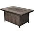Fire Sense Baker 48 in. x 24 in. Rectangle Aluminum Propane Fire Pit Table in Antique Bronze