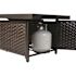 Fire Sense Baker 48 in. x 24 in. Rectangle Aluminum Propane Fire Pit Table in Antique Bronze