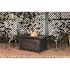 Fire Sense Baker 48 in. x 24 in. Rectangle Aluminum Propane Fire Pit Table in Antique Bronze