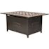 Fire Sense Dynasty 48 in. x 24 in. Rectangle Aluminum Propane Fire Pit Table in Antique Bronze