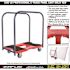 SNAP-LOC 1,200 lbs. Polypropylene Professional E-Track Panel Cart Dolly in Red