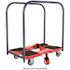 SNAP-LOC 1,200 lbs. Polypropylene Professional E-Track Panel Cart Dolly in Red