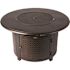 Fire Sense Weyland 44 in. x 24 in. Round Aluminum Propane Fire Pit Table in Antique Bronze