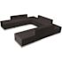 Carnegy Avenue 7-Piece Black Living Room Sets