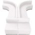 Carnegy Avenue 8-Piece Melrose White Living Room Sets