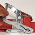 SNAP-LOC 12 ft. x 2 in. Logistic Ratchet E-Strap with Hook and Loop Storage Fastener in Red