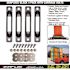 SNAP-LOC E-Track Single Strap Anchor in Black with Carriage Bolts (4-Pack)