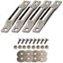 SNAP-LOC E-Track Single Strap Anchor Zinc with Carriage Bolts (4-Pack)