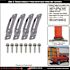 SNAP-LOC E-Track Single Strap Anchor Zinc with Self-Drilling Screws (4-Pack)
