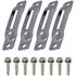 SNAP-LOC E-Track Single Strap Anchor Zinc with Self-Drilling Screws (4-Pack)