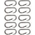 SNAP-LOC 3-1/8 in. Zinc-Plated Steel Carabiner (Pack of 10)