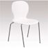 Carnegy Avenue Plastic Stackable Chair in White