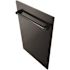 18 in. Top Control 6-Cycle Compact Dishwasher with 2 Racks in Black Stainless Steel & Traditional Handle