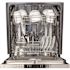 ZLINE Kitchen and Bath 24 in. Top Control 6-Cycle Compact Dishwasher with 2 Racks in Stainless Steel & Modern Handle