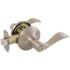 DEFIANT Naples Satin Nickel Privacy Bed/Bath Door Lever