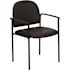Carnegy Avenue Vinyl Stackable Chair in Black