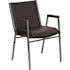 Carnegy Avenue Vinyl Stackable Chair in Black