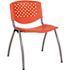 Carnegy Avenue Plastic Stackable Chair in Orange