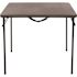 Carnegy Avenue 34 in. Dark Gray Plastic Tabletop Metal Frame Folding Table