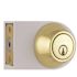DEFIANT Single Cylinder Polished Brass Deadbolt with KW1 Keyway