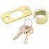 DEFIANT Single Cylinder Polished Brass Deadbolt with KW1 Keyway