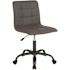Carnegy Avenue Gray Leather Office/Desk Chair