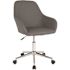 Carnegy Avenue Gray Leather Office/Desk Chair
