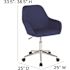 Carnegy Avenue Blue Fabric Office/Desk Chair