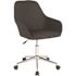 Carnegy Avenue Fabric Swivel Office Chair in Black