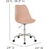 Carnegy Avenue Pink Fabric Office/Desk Chair