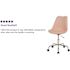 Carnegy Avenue Pink Fabric Office/Desk Chair