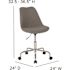 Carnegy Avenue Light Gray Fabric Office/Desk Chair