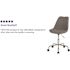 Carnegy Avenue Light Gray Fabric Office/Desk Chair