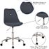 Carnegy Avenue Blue Fabric Office/Desk Chair
