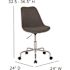 Carnegy Avenue Dark Gray Fabric Office/Desk Chair